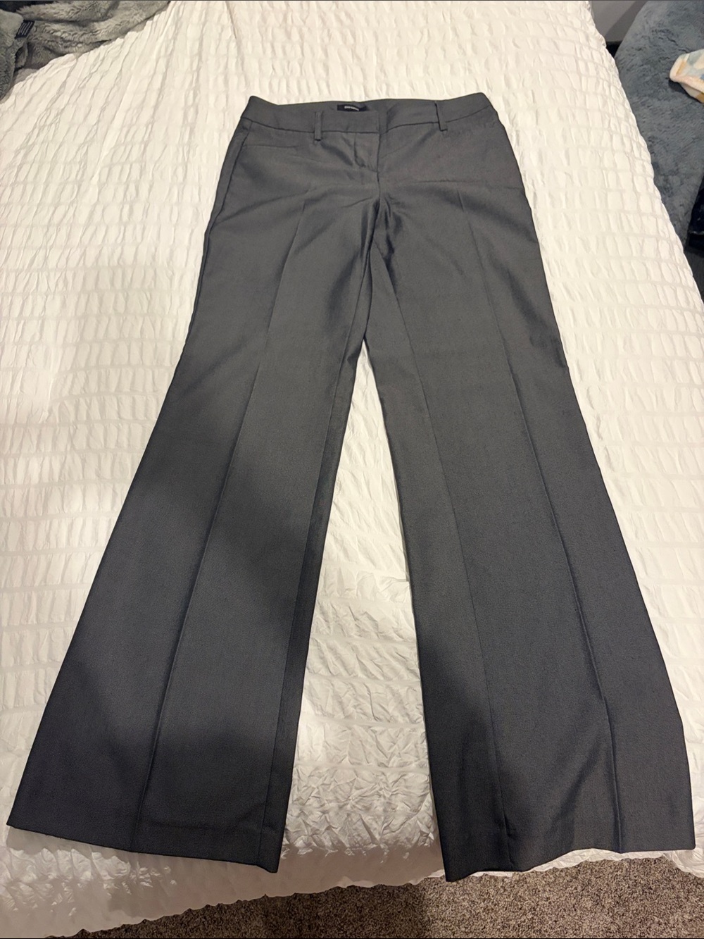 Express Women's Wide Leg Dress Pants in Charcoal